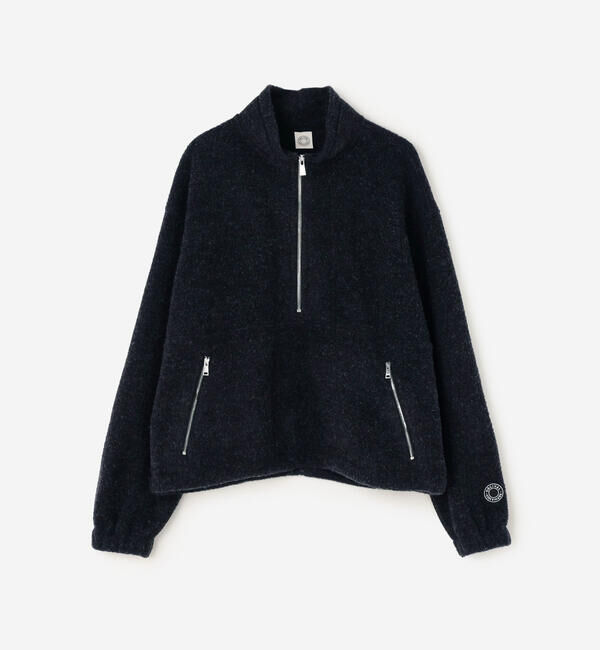  「ORCIVAL | ブラッシュドフリース スタンドカラージッププルオーバー WOMEN」|その他|