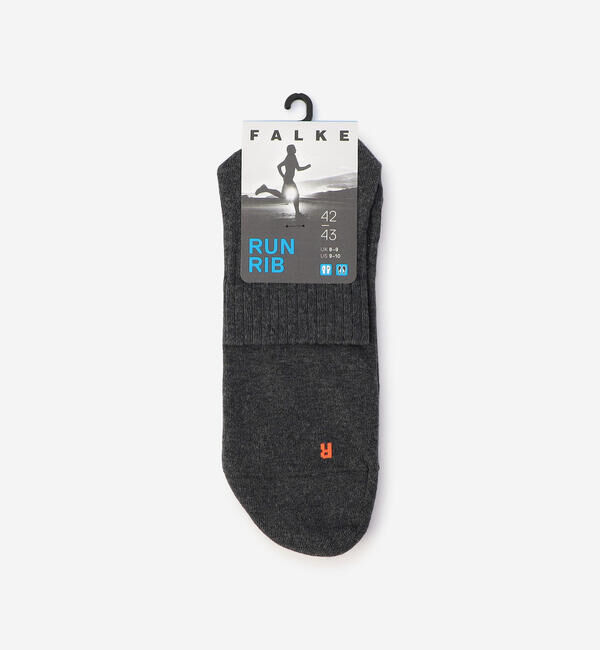 FALKE 「FALKE | 16624 RUN RIB SHORT SOCKS MEN」|ソックス|DKGREY