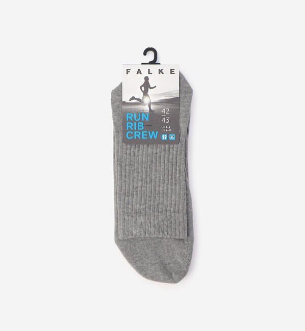 FALKE 「FALKE | 12574 RUN RIB CREW SOCKS MEN」|ソックス|LTGREY