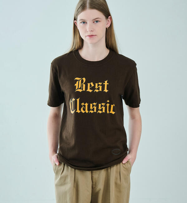  「TANGTANG | 〈別注〉 半袖Tシャツ STATE BEST CLASSIC BROWN WOMEN」|Tシャツ・カットソー|