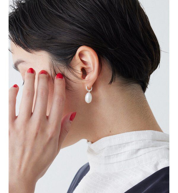 THE PAUSE「《2WAY仕様》【THE PAUSE】パールドロップピアス」|ピアス|シルバー