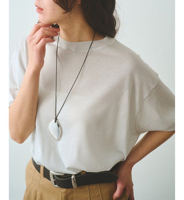  「《手洗い可》ラメニットTEE」|ニット・セーター|