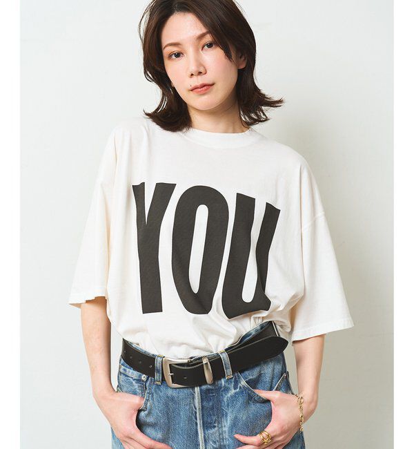  「【KATHARINE HAMNETT】別注YOU Tシャツ」|Tシャツ・カットソー|オフホワイト