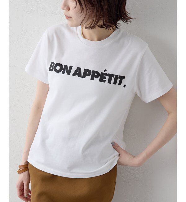 Drawing Numbers「【Drawing Numbers】ボナペティプリントTシャツ」|Tシャツ・カットソー|ホワイト