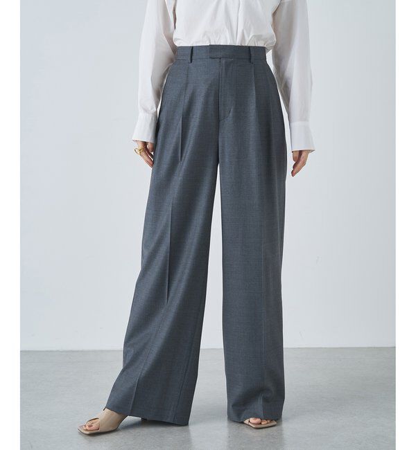 Drawing Numbers「【Drawing Numbers】センタープレスワイドパンツ」|チノ|