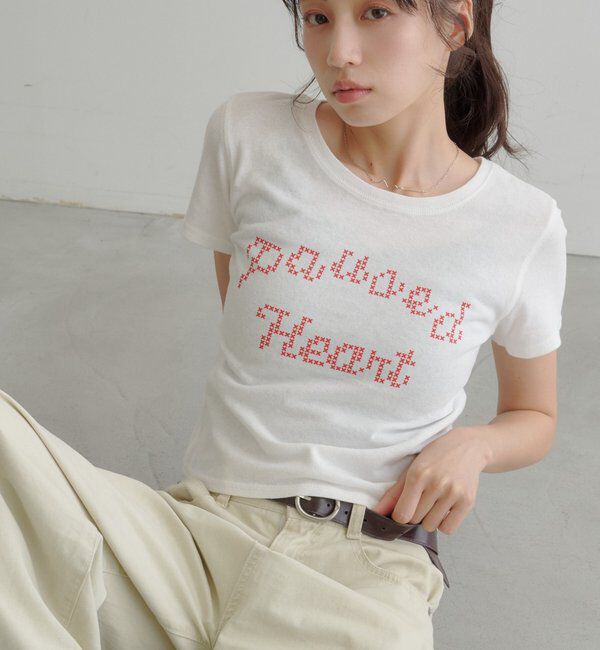  「【S.Mサイズ展開】ピクセルロゴTEE」|Tシャツ・カットソー|ホワイト