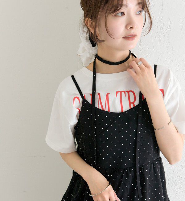  「ドットティアードミニワンピース」|ワンピース|