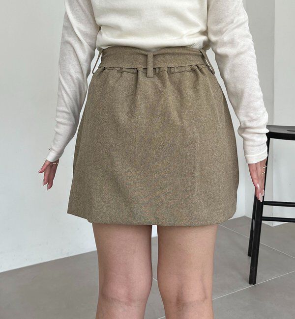  「【セットアップ対応】スカートレイヤードショートパンツ」|スカート|