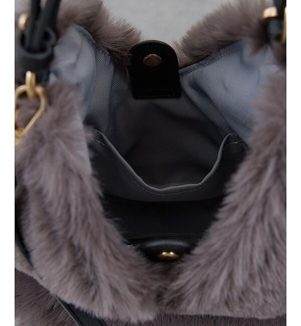collex「【WEB限定】【CACHELLIE】トライアングル ファー2WAYショルダーバッ」|ショルダー・メッセンジャー|