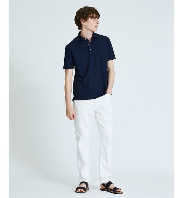 ABAHOUSE「【接触冷感】アイスピケ ストレッチ ポロシャツ / FLEX COOL」|ポロシャツ|