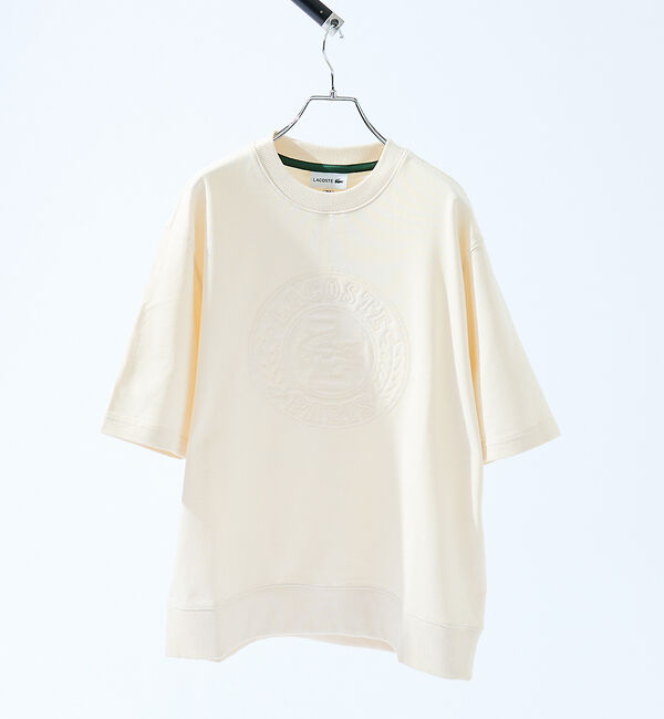 ABAHOUSE「【LACOSTE / ラコステ】トーン・オン・トーンステッチ半袖スウェット /」|Tシャツ・カットソー|
