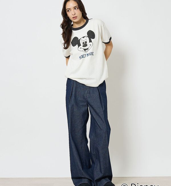 ABAHOUSE「【JOHNBULL/ジョンブル】MICKEY MOUSE RINGER T/ミッ」|Tシャツ・カットソー|