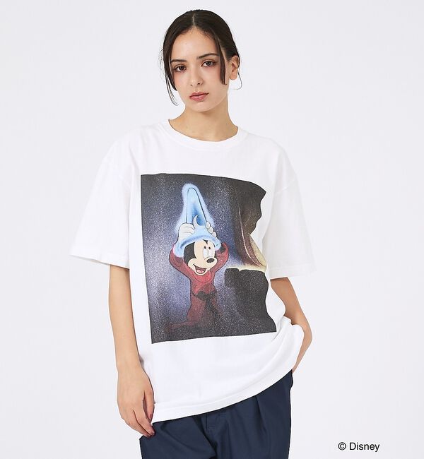 ABAHOUSE「【JOHNBULL/ジョンブル】FANTASIA ファンタジア Tシャツ / D」|Tシャツ・カットソー|ホワイト系その他1
