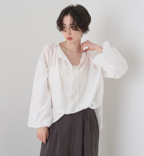 Rouge vif「【一部店舗限定】バルーンスリーブシアーブラウス」|シャツ・ブラウス|