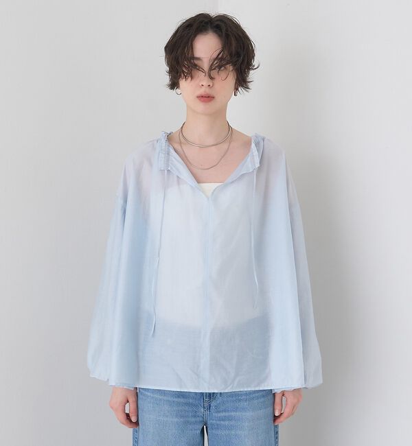 Rouge vif「【一部店舗限定】バルーンスリーブシアーブラウス」|シャツ・ブラウス|