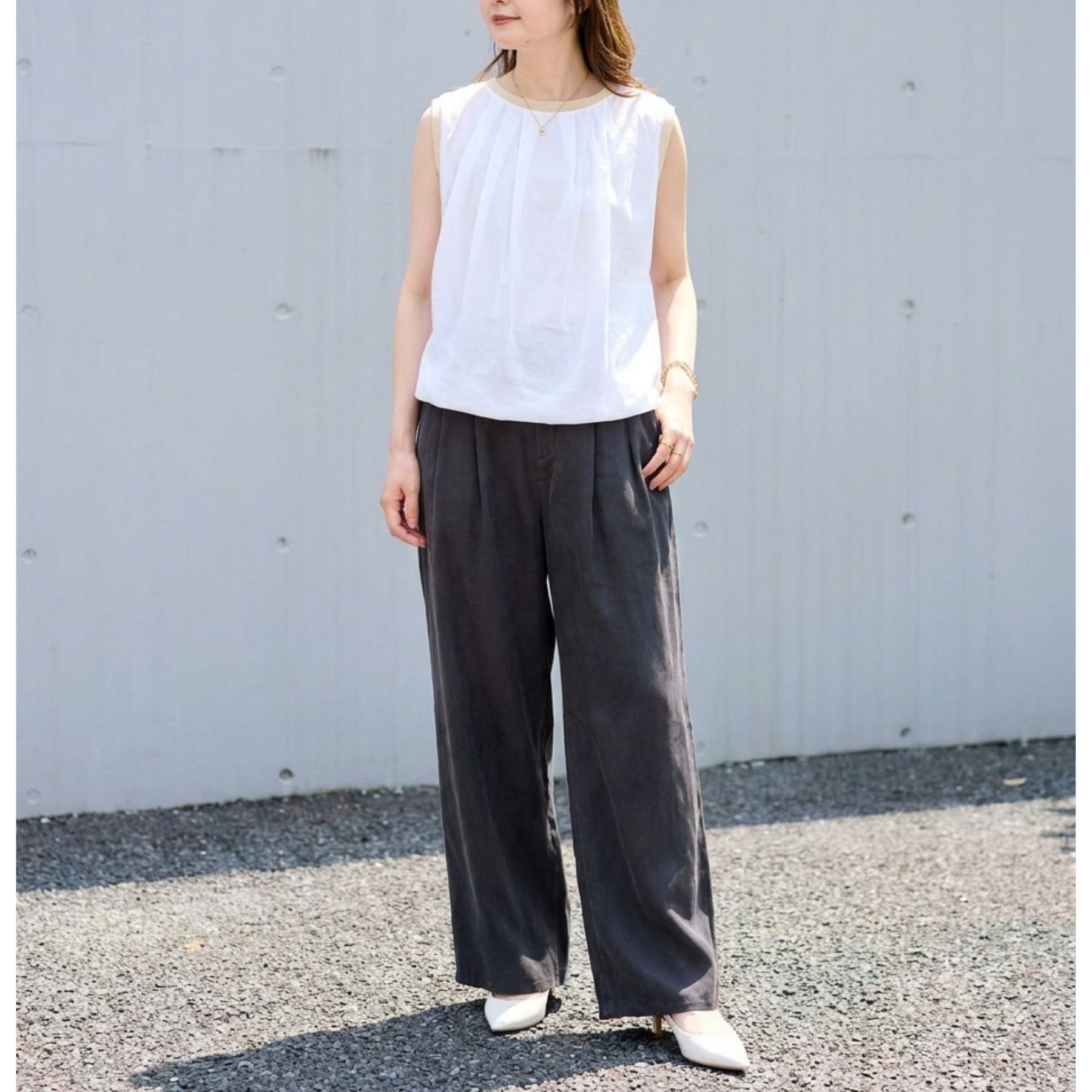Rouge vif「【一部店舗限定】チュールレイヤードニットトップス」|ニット・セーター|