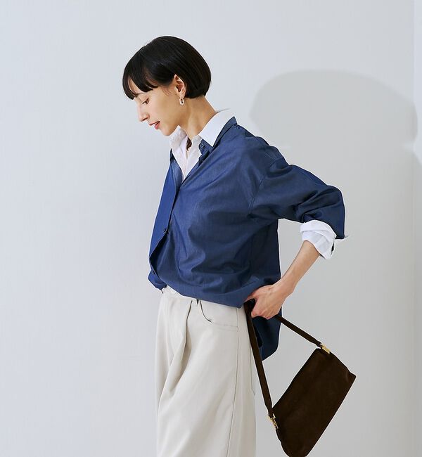 Rouge vif「コットンレイヤーデザインシャツ」|シャツ・ブラウス|
