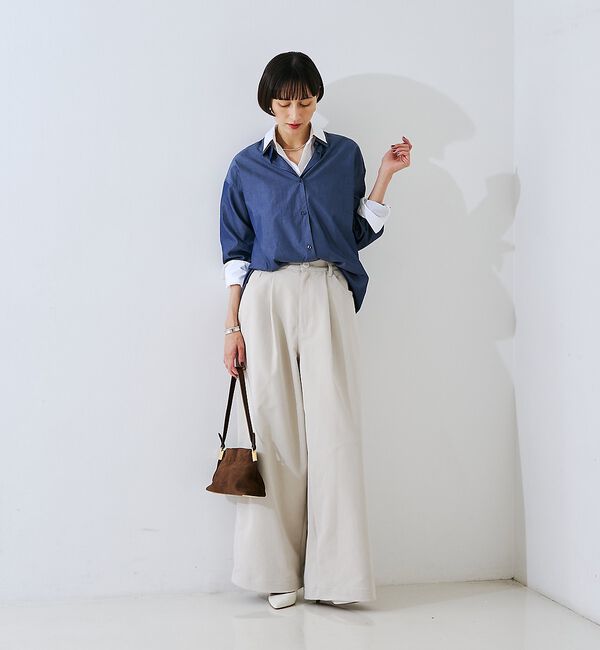 Rouge vif「コットンレイヤーデザインシャツ」|シャツ・ブラウス|