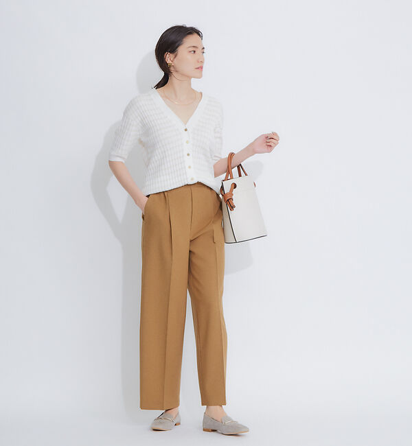 qualite「2WAY Vネックアシメニット」|ニット・セーター|