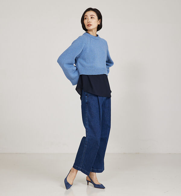 qualite「＜ITALY＞コンパクトローゲージニット」|ニット・セーター|