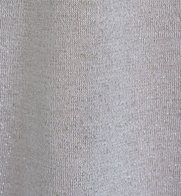 qualite「ラメポロニットTシャツ」|Tシャツ・カットソー|