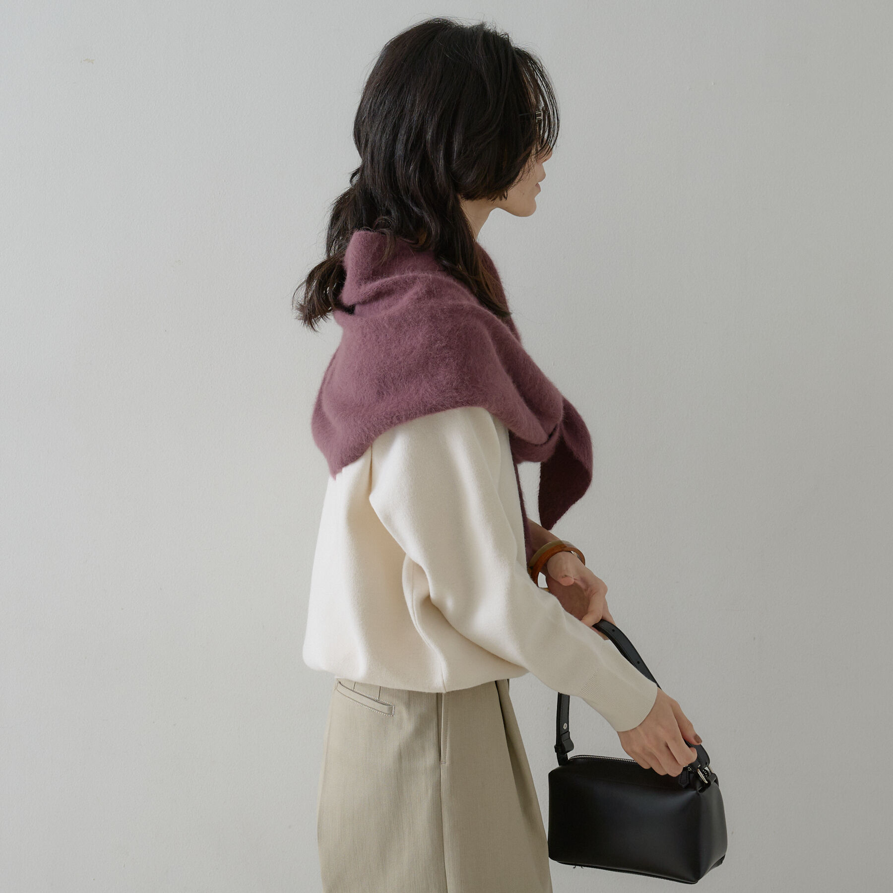 qualite「フォックスウールストール【予約】」|マフラー|