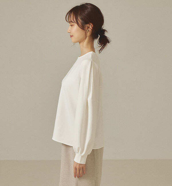 abahouse mavie「【前後着用可】カットジョーゼット2WAYプルオーバー」|Tシャツ・カットソー|