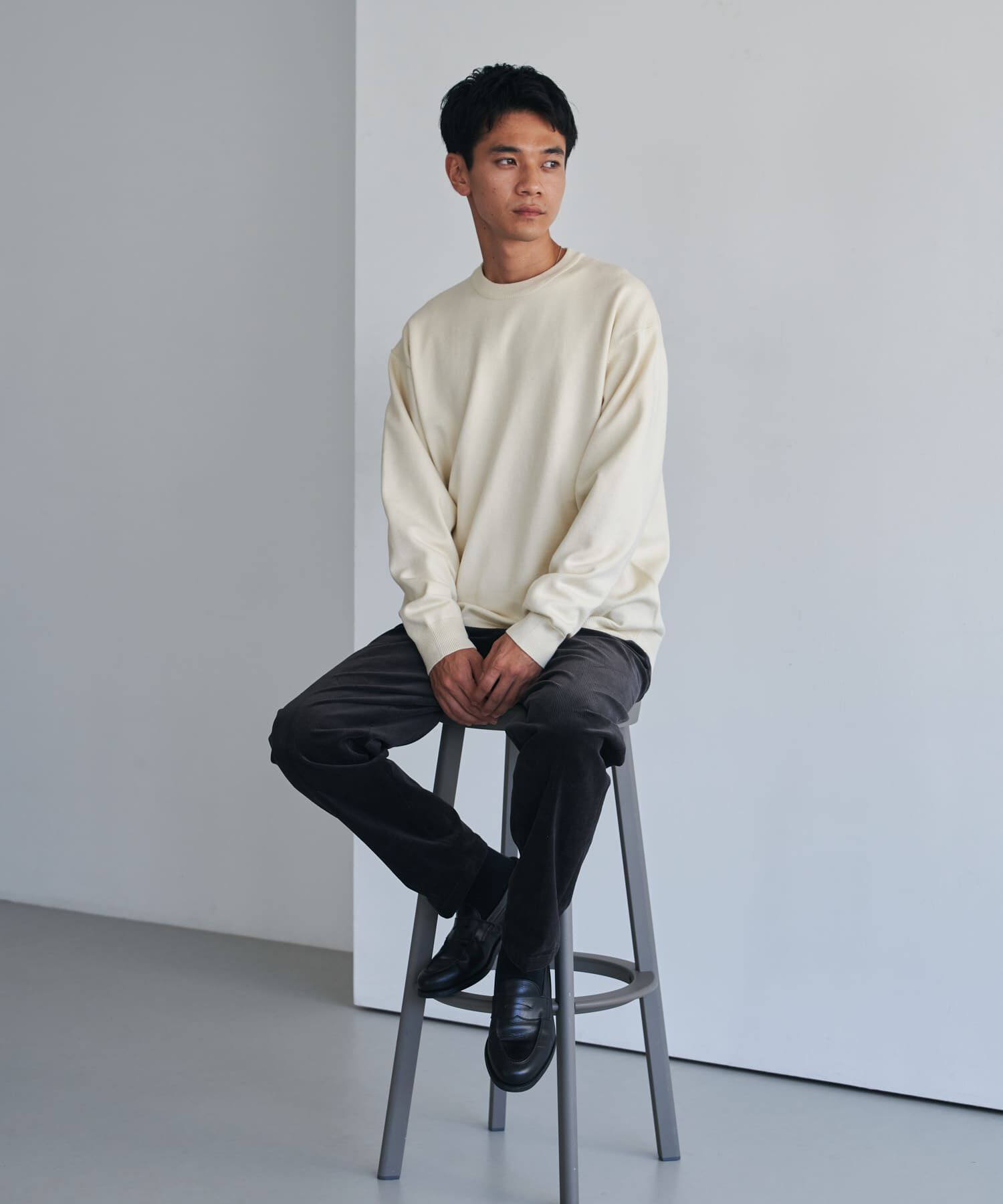URBAN RESEARCH DOORS「『仁村紗和さん着用』『UR TECH 200日ニット』クルーネック」|ニット・セーター|