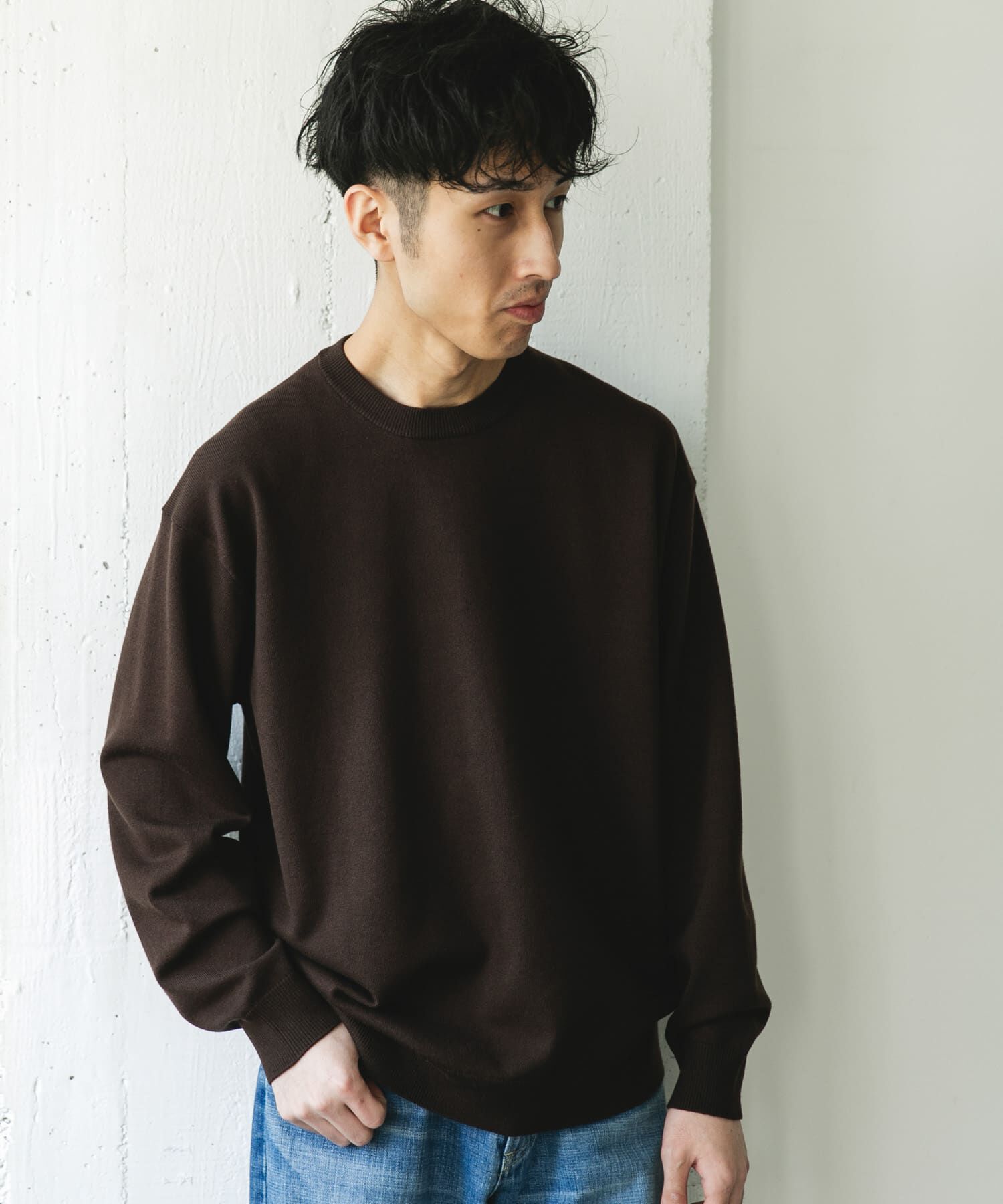 URBAN RESEARCH DOORS「『仁村紗和さん着用』『UR TECH 200日ニット』クルーネック」|ニット・セーター|