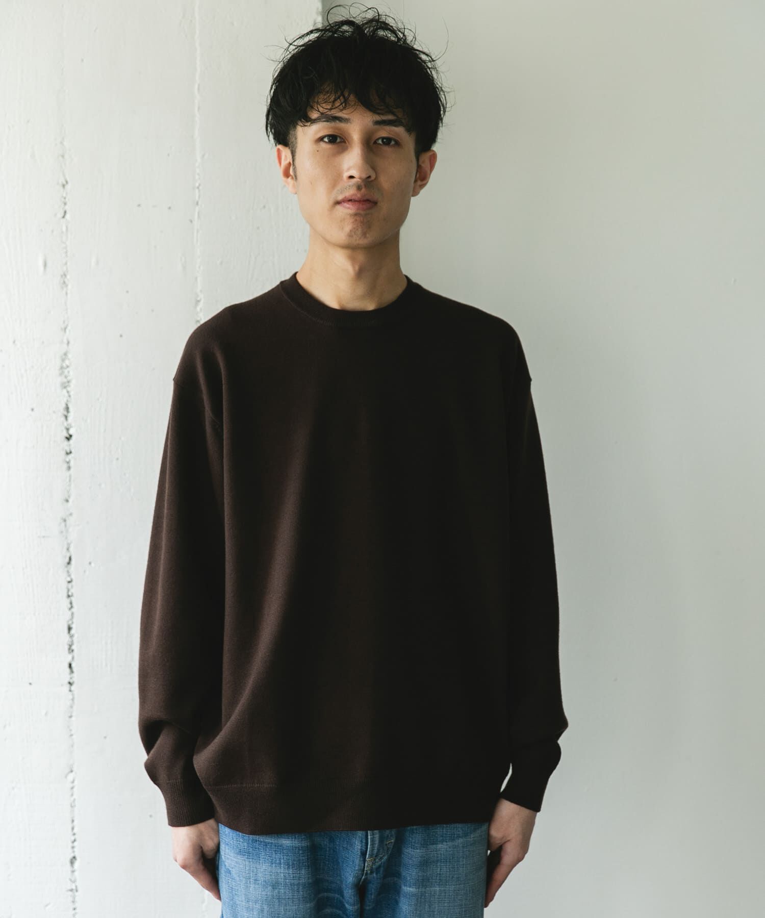 URBAN RESEARCH DOORS「『仁村紗和さん着用』『UR TECH 200日ニット』クルーネック」|ニット・セーター|