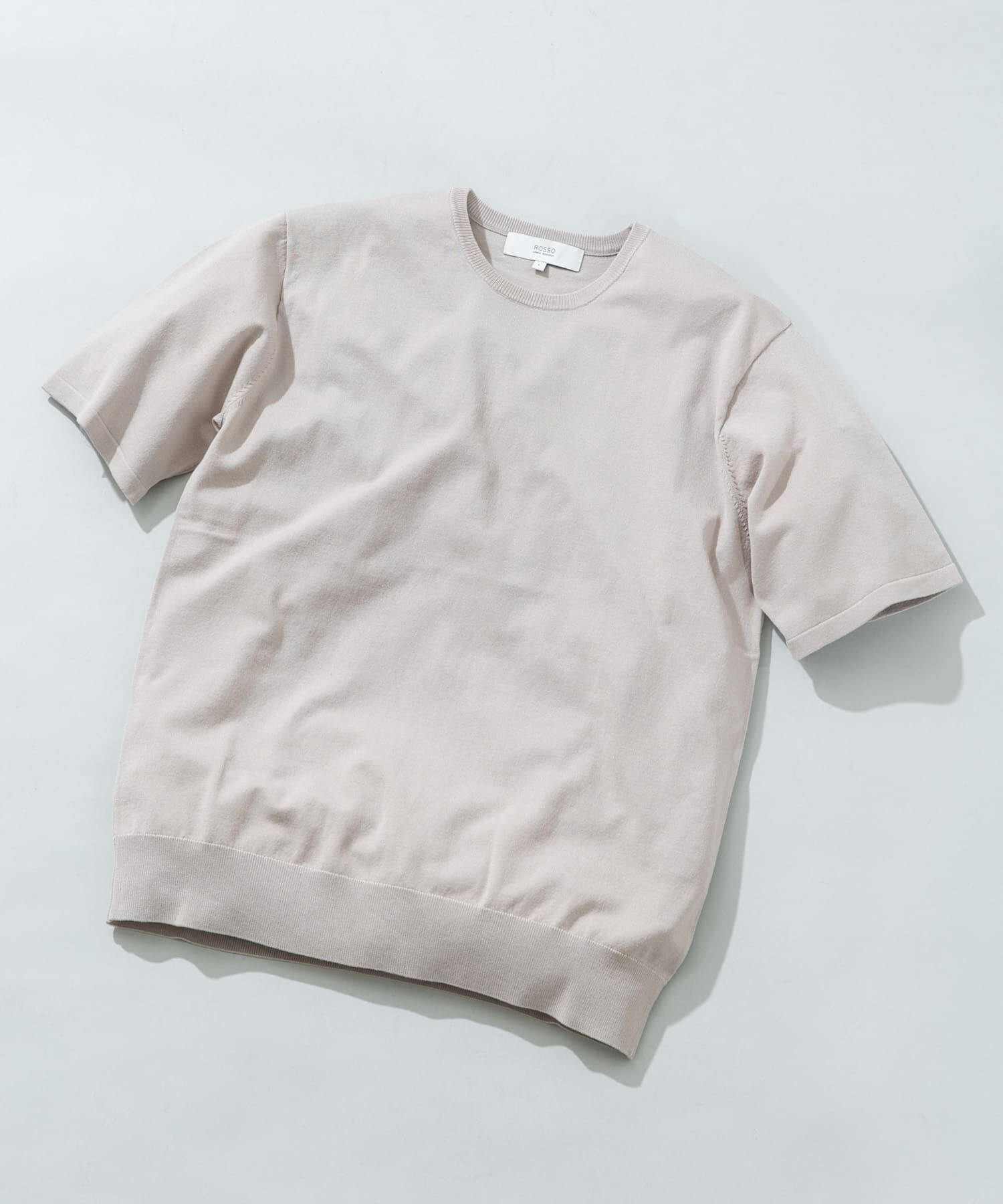 URBAN RESEARCH ROSSO「『WEB限定』シルク混クルーネックサマーニット」|ニット・セーター|