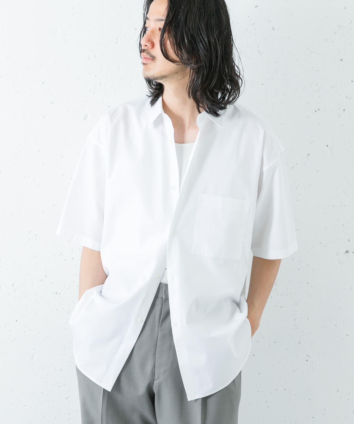 URBAN RESEARCH「THOMAS MASON SHORT-SLEEVE OVER SHIRTS」|シャツ・ブラウス|