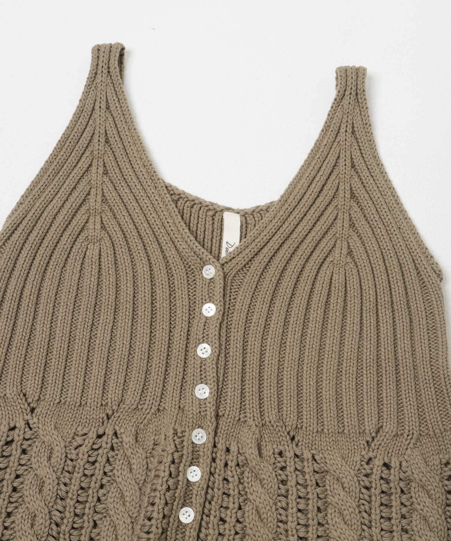 URBAN RESEARCH DOORS「Button Cotton Knit Vest」|ベスト・ジレ|