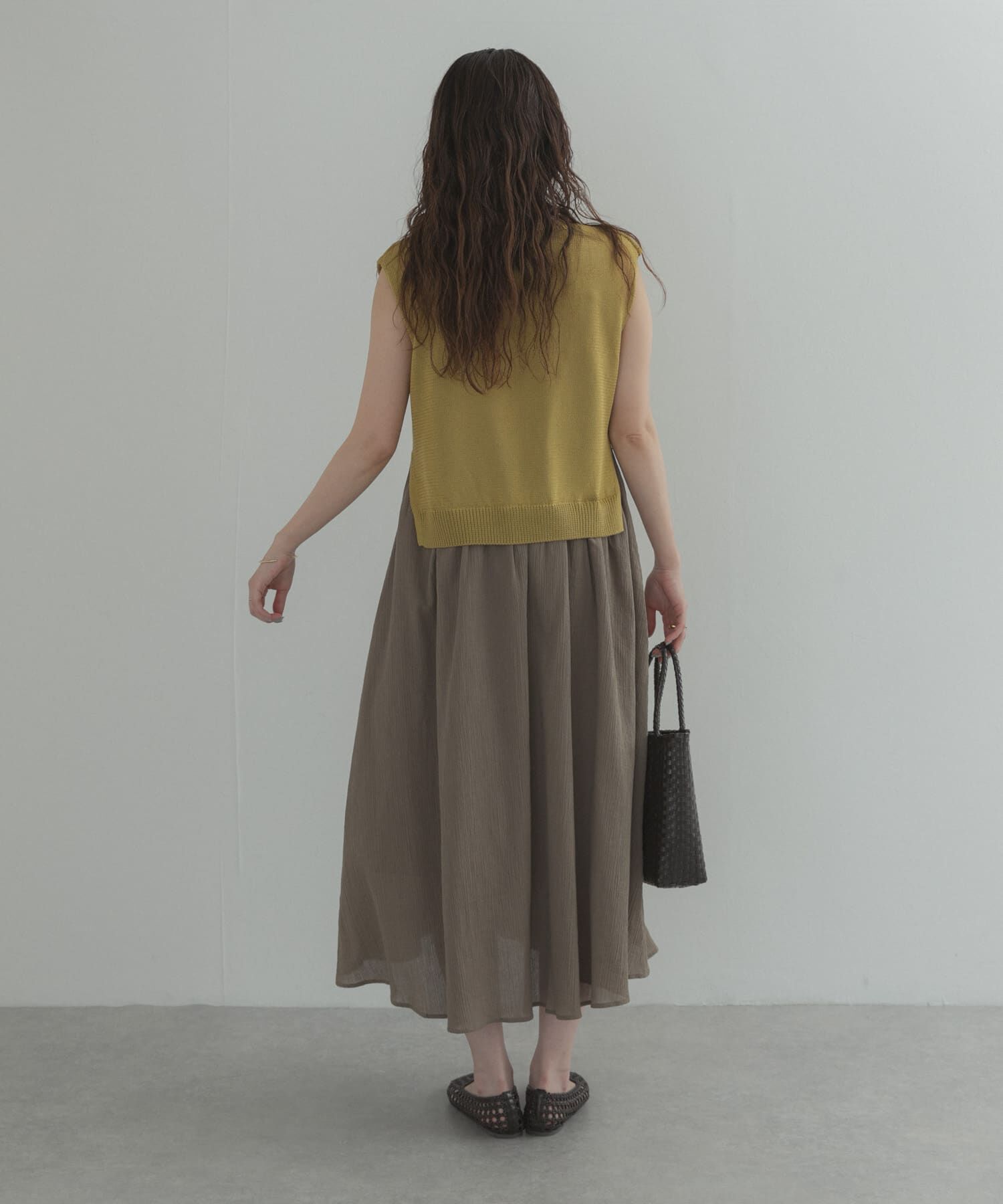 URBAN RESEARCH DOORS「『WEB限定』バイカラーニットドッキングワンピース」|ワンピース|
