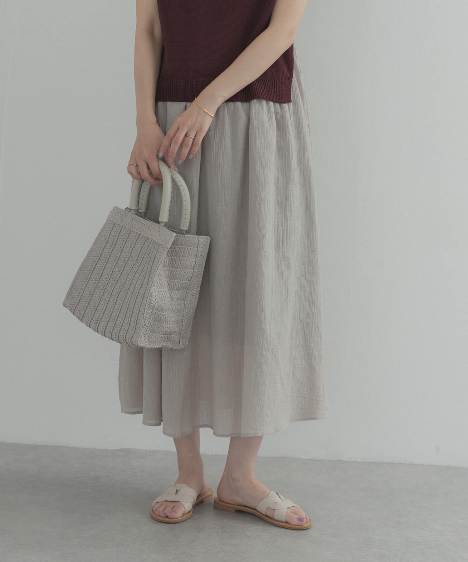 URBAN RESEARCH DOORS「『WEB限定』バイカラーニットドッキングワンピース」|ワンピース|