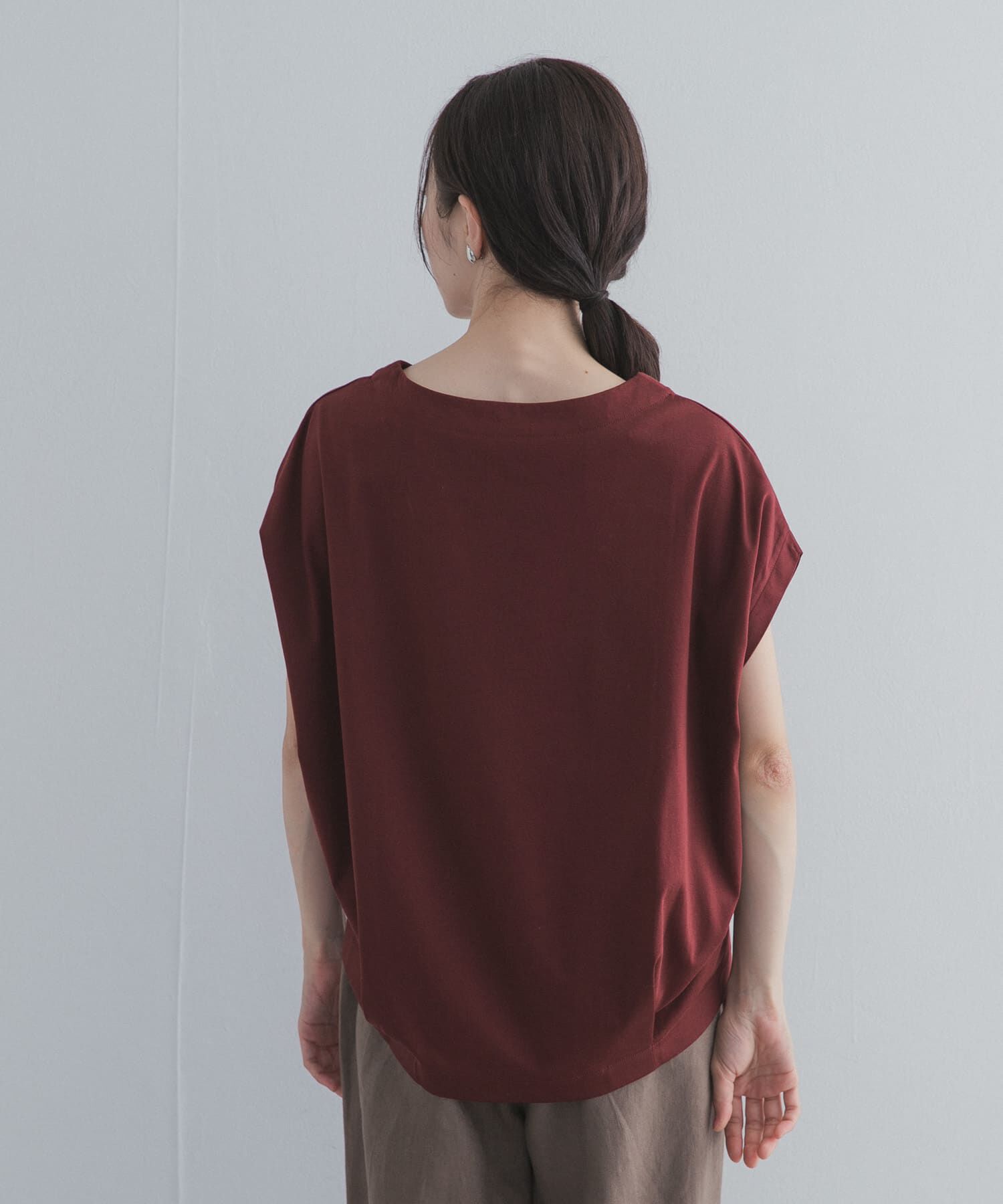 URBAN RESEARCH DOORS「『UR TECH』サマシェアバックタックコクーンプルオーバー」|Tシャツ・カットソー|
