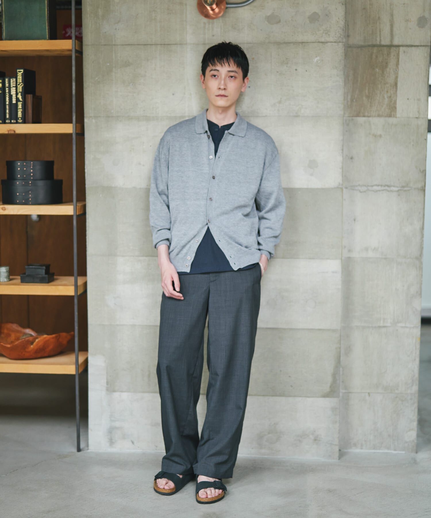 URBAN RESEARCH DOORS「『洗濯可/UVカット』『URTECH』Aircare ロングスリーブシャツカーディガン」|カーディガン|