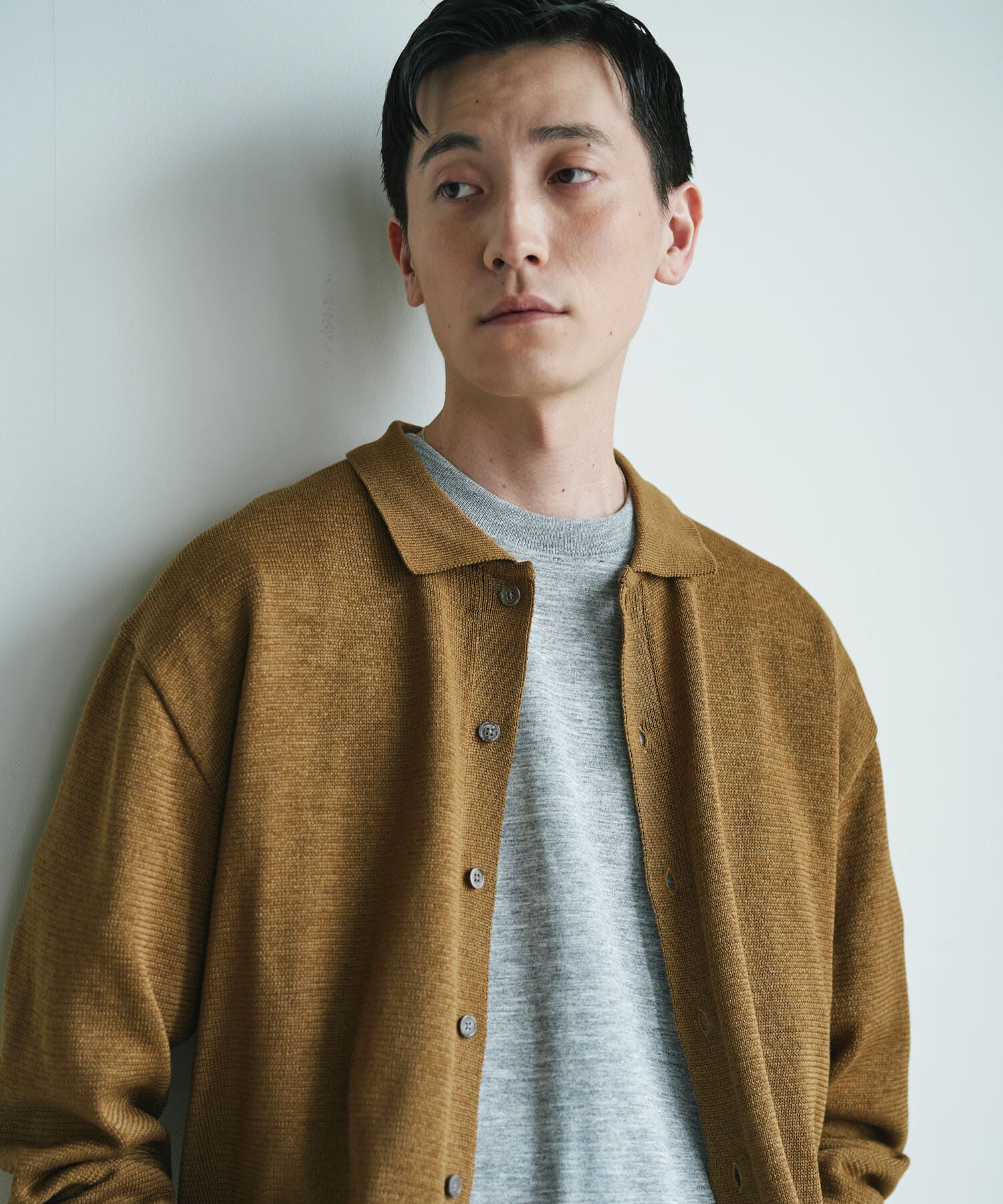 URBAN RESEARCH DOORS「『洗濯可/UVカット』『URTECH』Aircare ロングスリーブシャツカーディガン」|カーディガン|