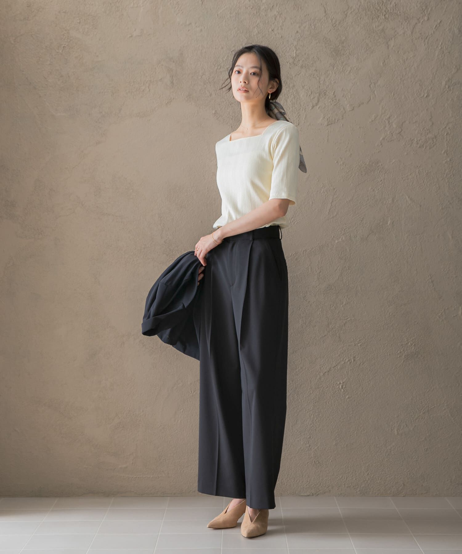 URBAN RESEARCH ROSSO「防シワハイウエストワイドスラックス」|その他|