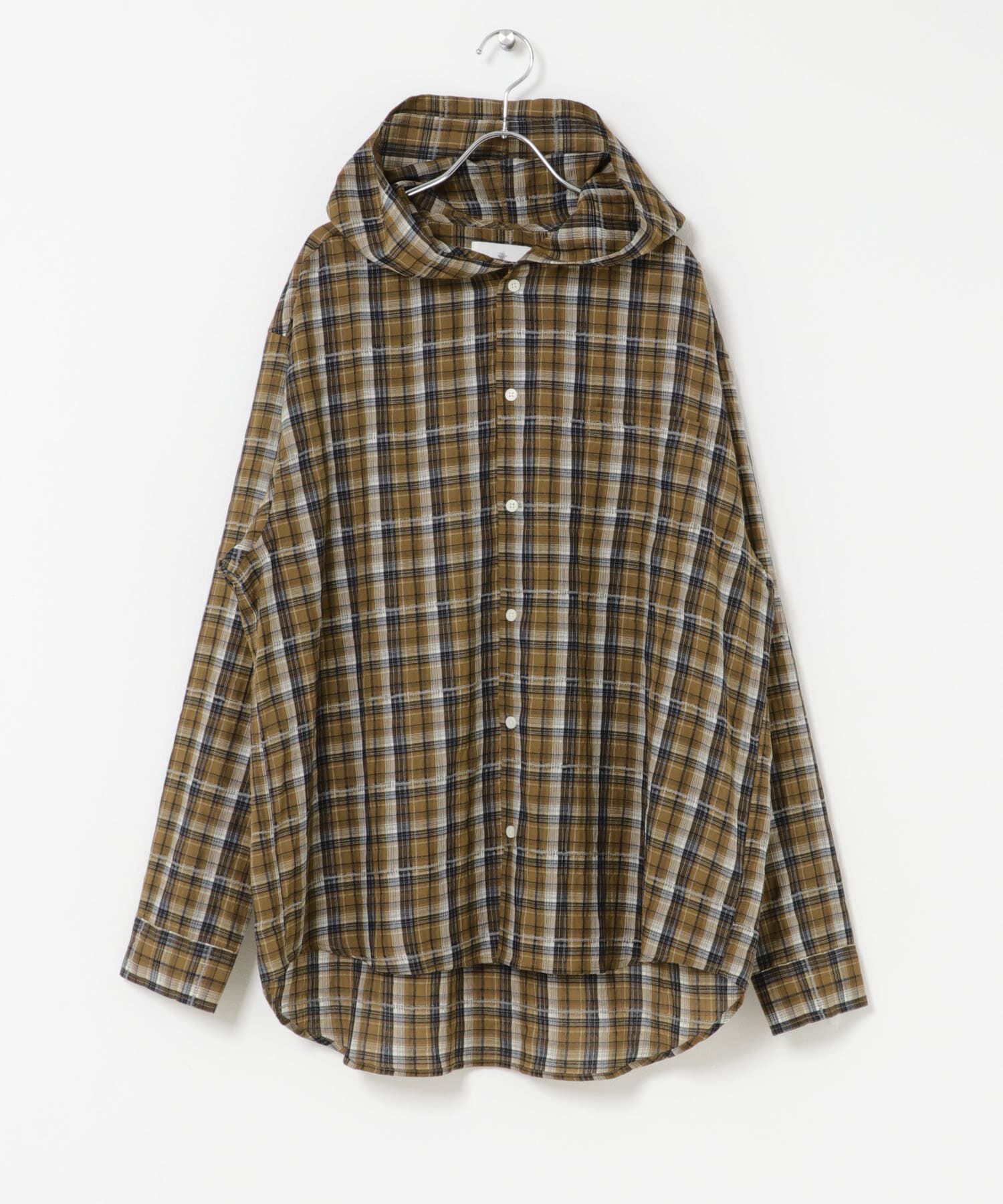 Sonny Label 「チェックフーデッドシャツ」|シャツ・ブラウス|