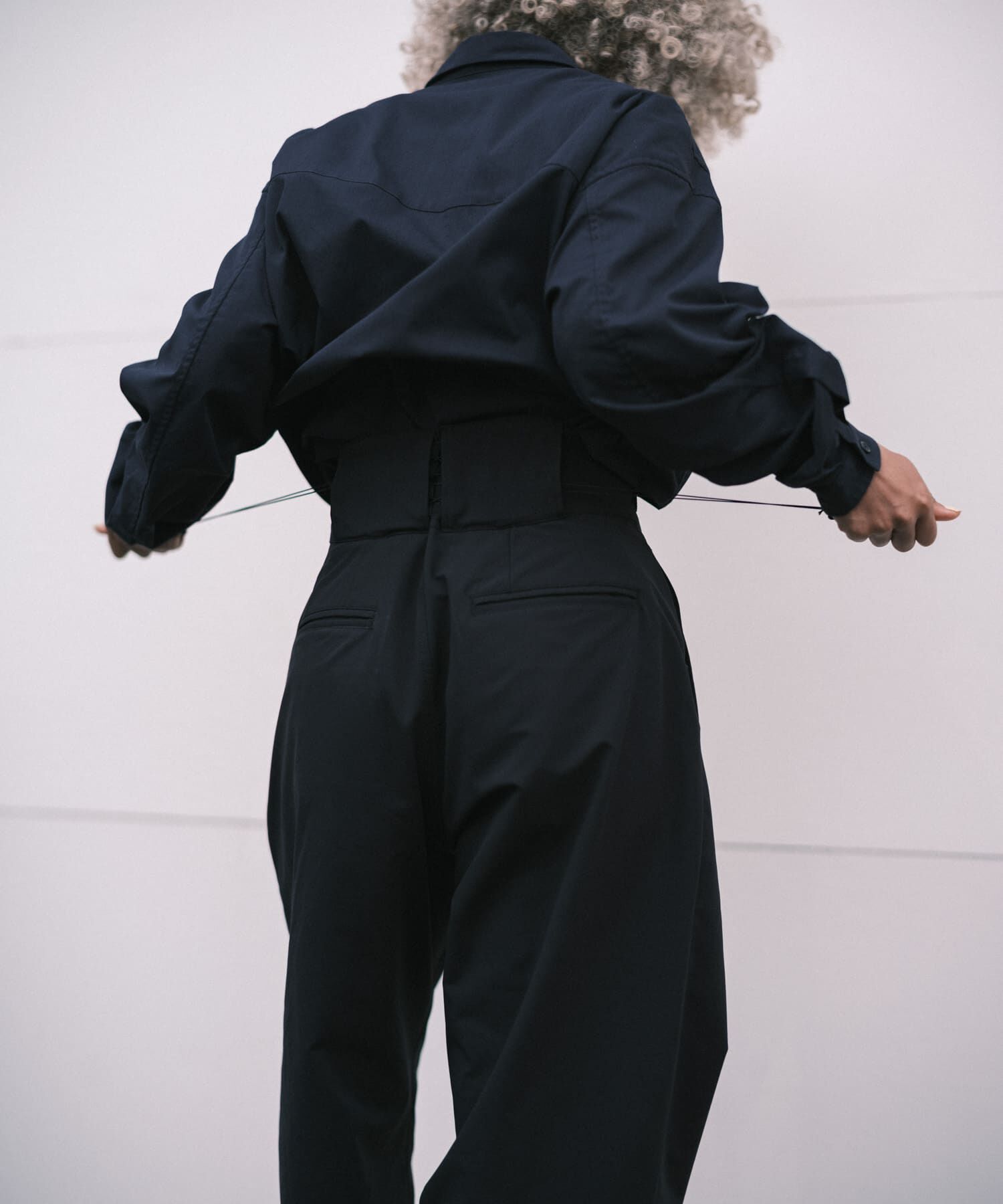 URBAN RESEARCH「Wide Dad　DAD EASY SUPPORT PANTS」|その他|ネイビー