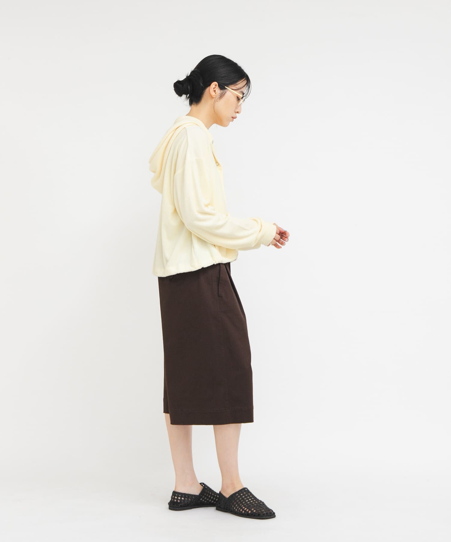  「リングドットパイルフーディー」|パーカー|
