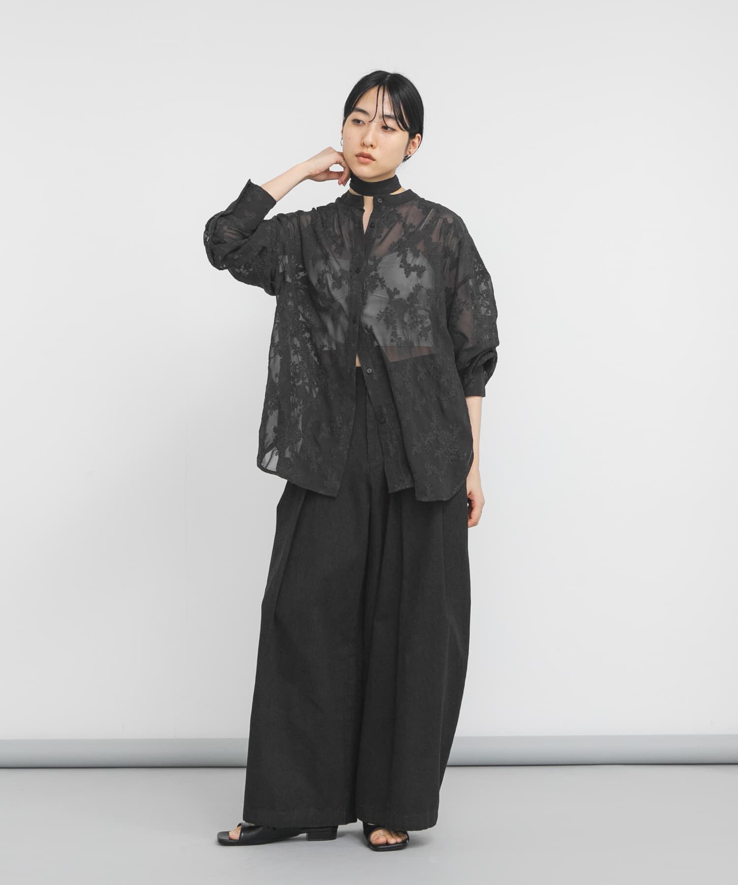  「『STAFF DESIGN PROJECT』エンブロイダリーボウタイシャツ」|シャツ・ブラウス|
