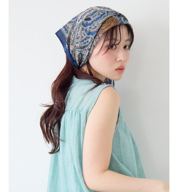  「《WEB限定アイテム》シフォンアソート柄スカーフ」|バンダナ・スカーフ|