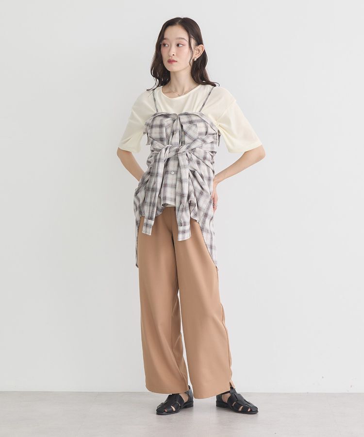 earth music&ecology「リラックスワイドパンツ」|その他|