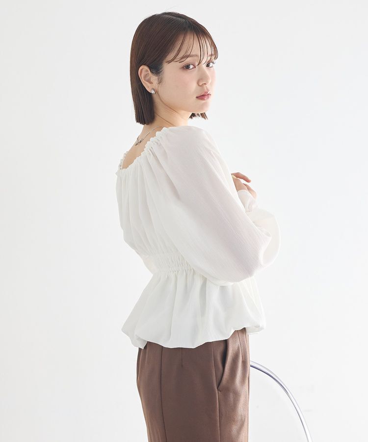 earth music&ecology「バルーンヘムブラウス」|シャツ・ブラウス|