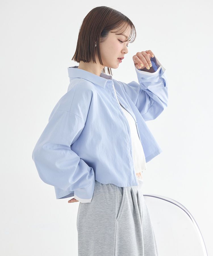 earth music&ecology「パイピングショートシャツ」|シャツ・ブラウス|
