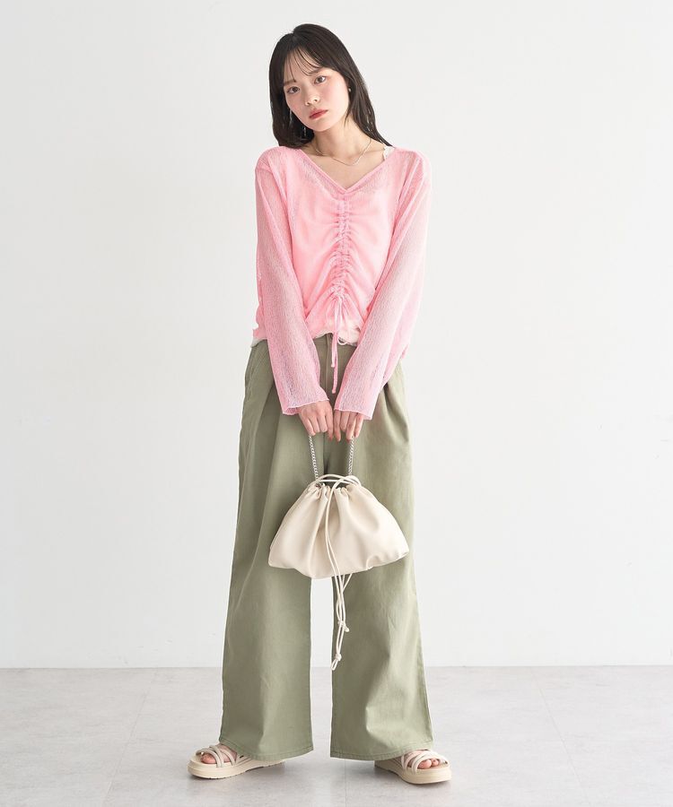 earth music&ecology「フロントドロストシアープルオーバー」|Tシャツ・カットソー|