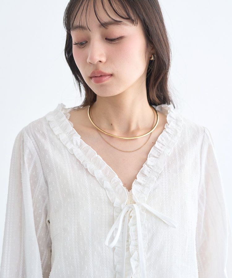 earth music&ecology「コットンレースブラウス」|シャツ・ブラウス|