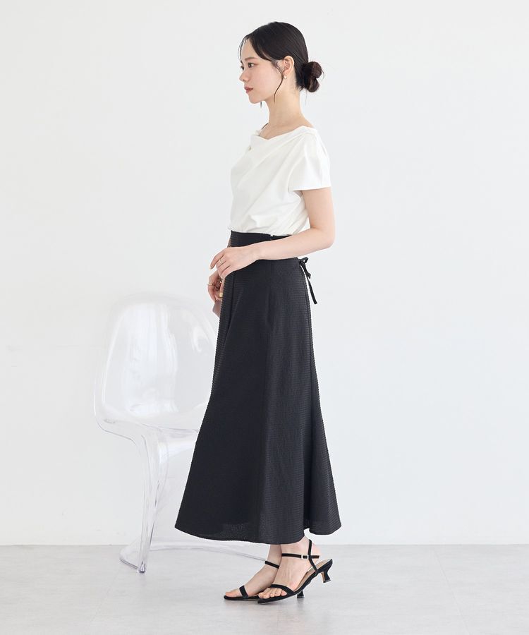earth music&ecology「【WEB・一部店舗限定】マーメイドレースアップスカート【選べる丈】」|タイト|